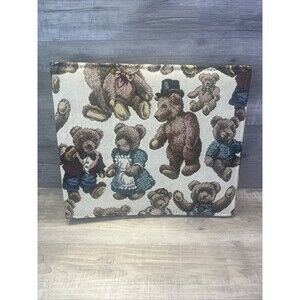 Living Oak Tapestry Scrapbook 12in × 14in  Binder Dakotah Teddy Bear
